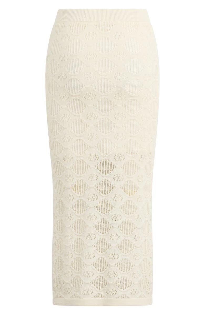 Favorite Daughter The Courtside Pattern Maxi Sweater Skirt, Alternate, color, Ivory