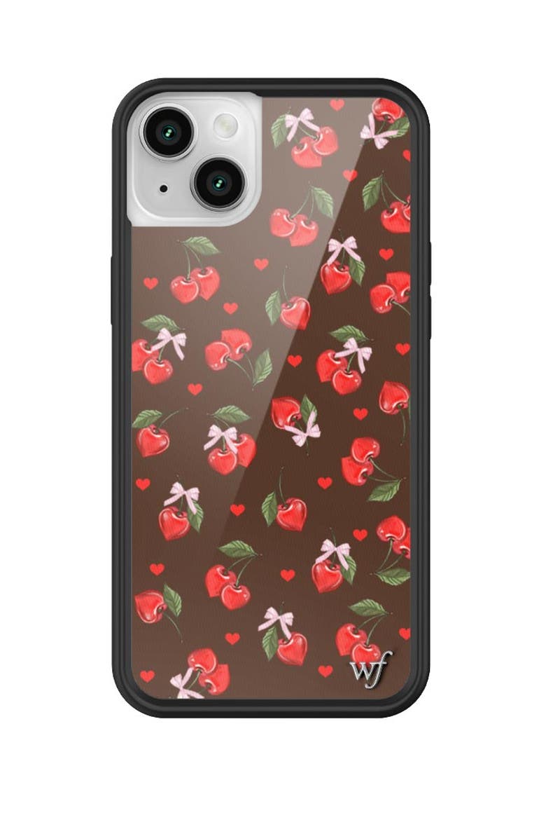 Chocolate Cherries iPhone Case, Main, color, Brown