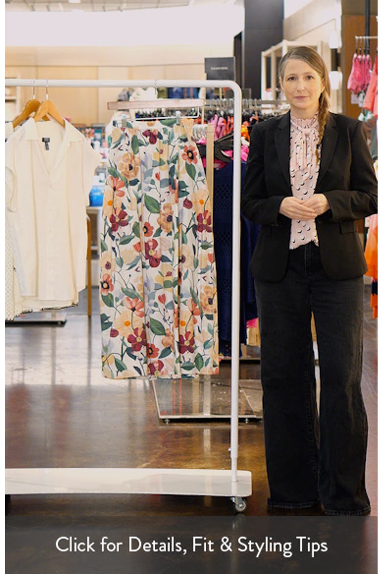 Maeve Floral Organic Cotton Ankle Skirt video