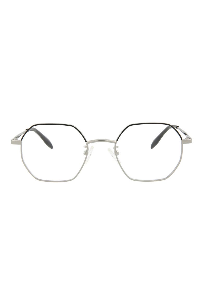 49mm Angled Wire Optical Frames, Main, color, RUTHENIUM BLACK
