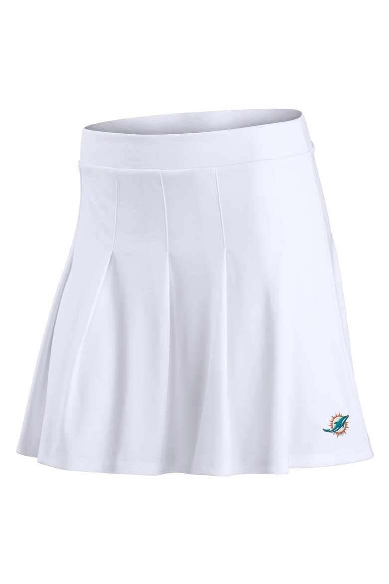 Women's Fanatics White Miami Dolphins Primary Logo Tennis Skort, Alternate, color, White