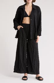 NORDSTROM RACK 2-Piece Crinkle Cover-Up Set