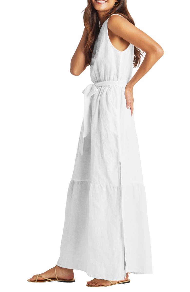 Splendid Stella Linen Maxi Dress, Alternate, color, 