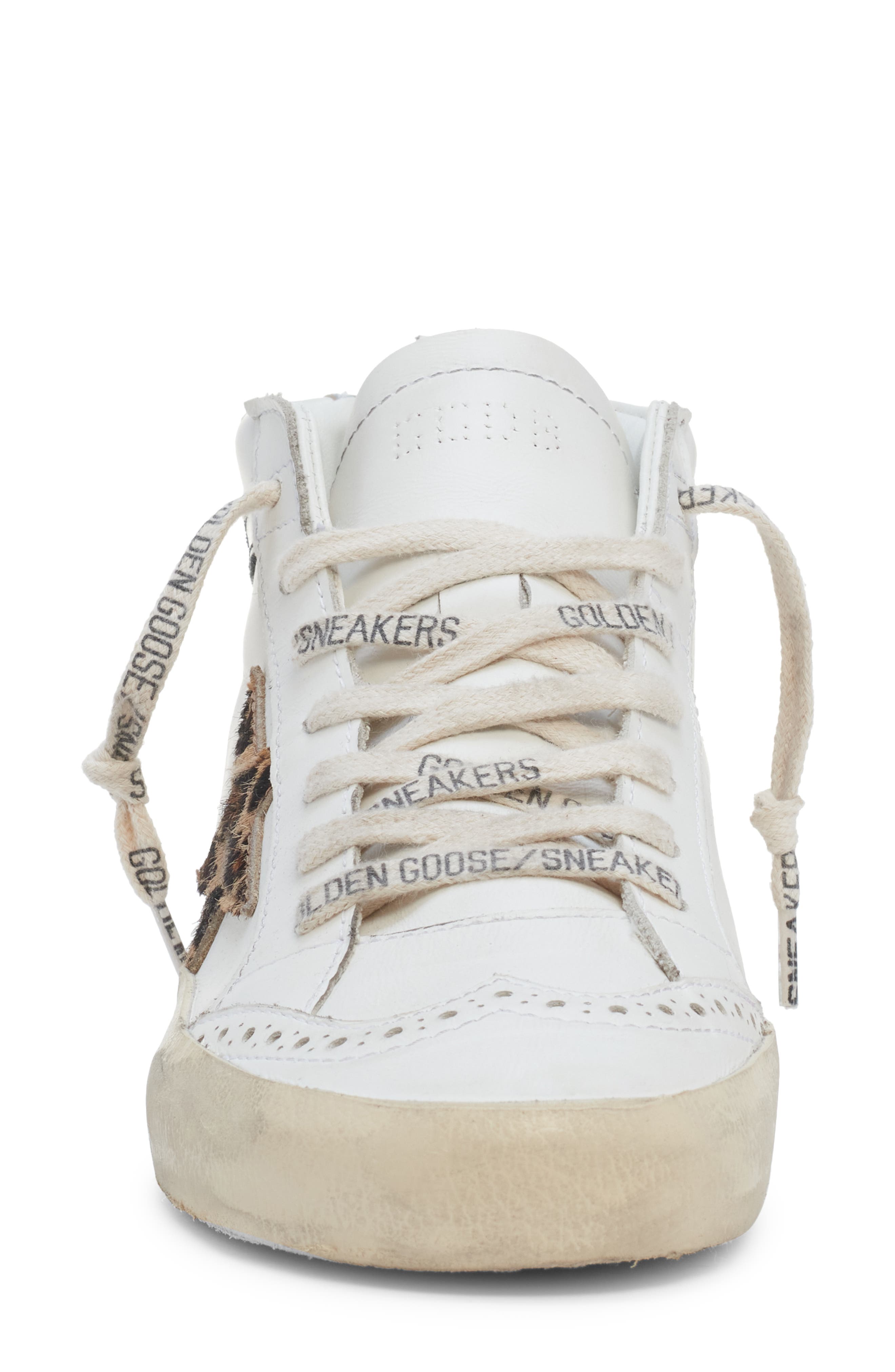 Golden Goose Mid Star Leopard Print Sneaker, Alternate, color, 