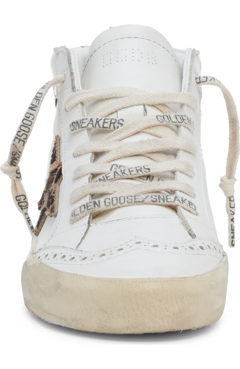 Golden Goose Mid Star Leopard Print Sneaker, Alternate, color,