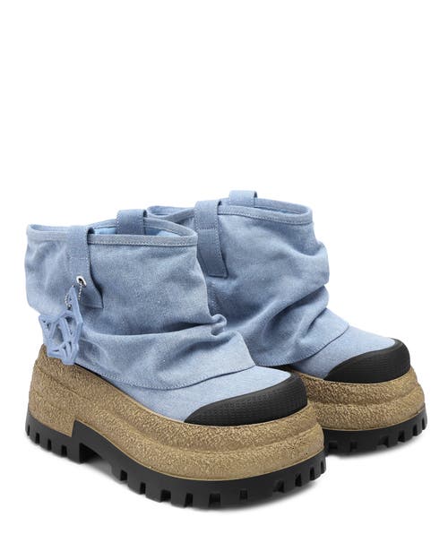 Naked Wolfe Dream Canvas Boot In Blue