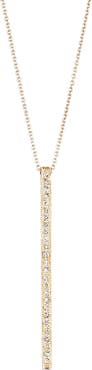 Sethi Couture Alice Diamond Linear Bar Pendant Necklace
