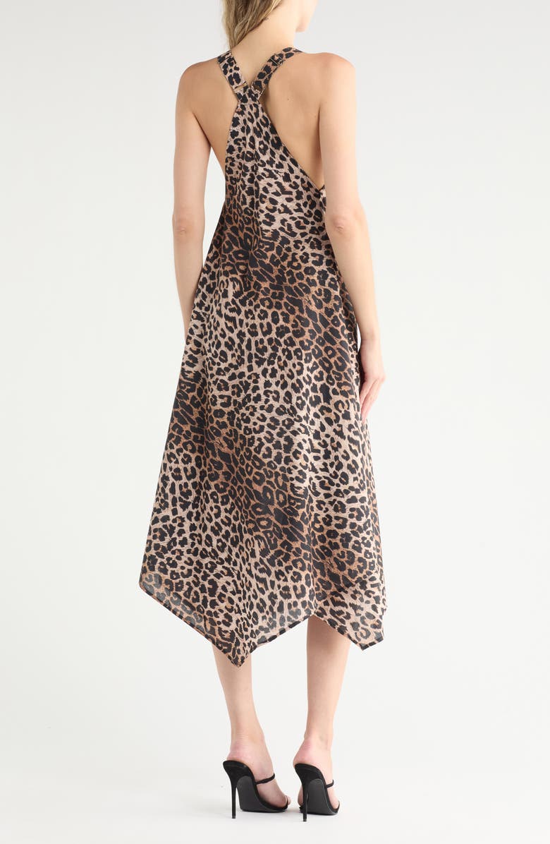 AllSaints Lil Cotton Racerback Dress, Alternate, color, Leppo Brown