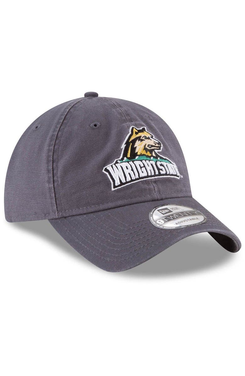 New Era Men's New Era Gray Wright State Raiders Core 9TWENTY Adjustable Hat, Alternate, color, 