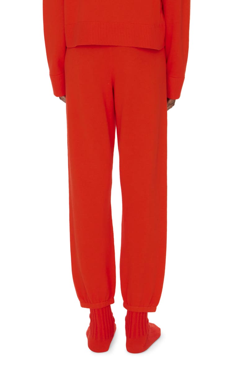 Simkhai Cotton & Cashmere Crop Joggers, Alternate, color, Vernis Red