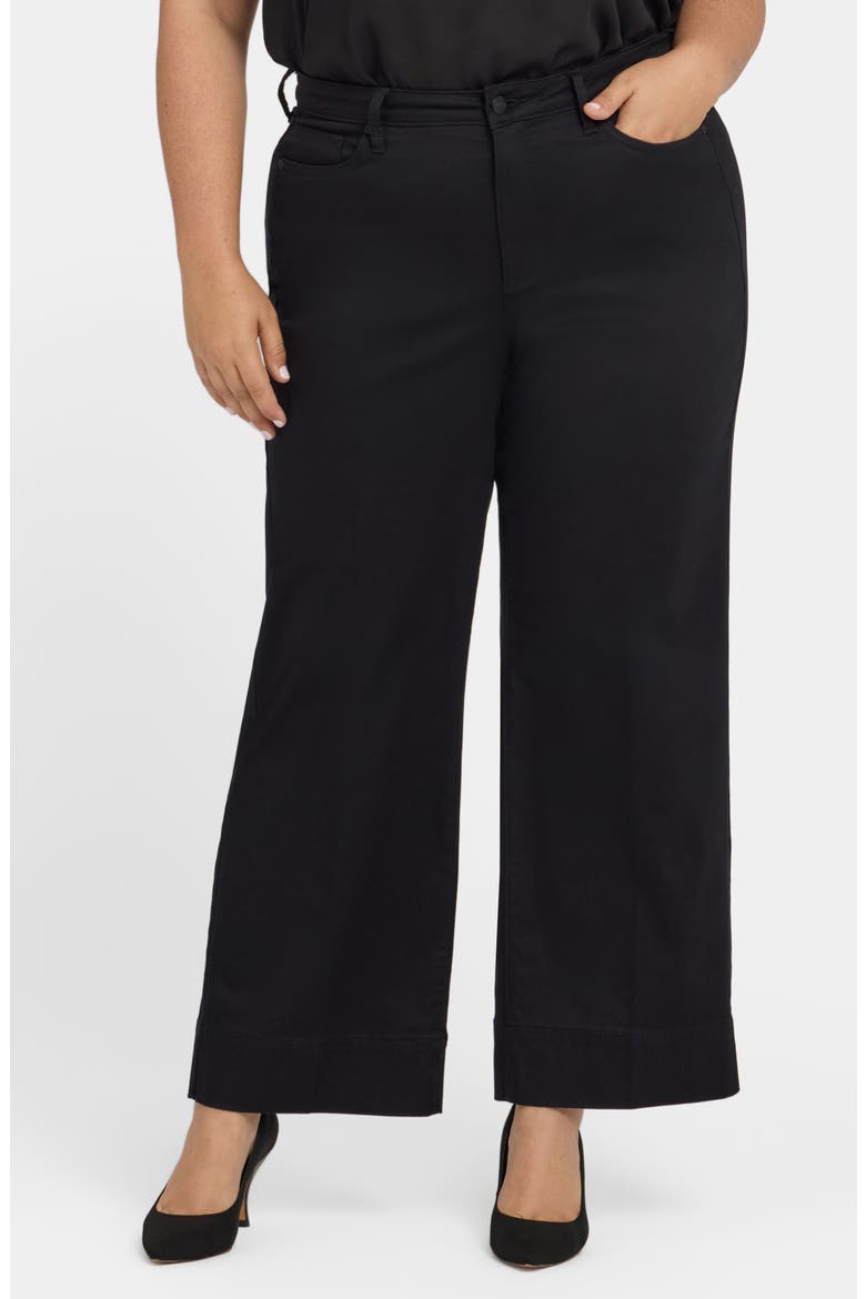 Teresa Ankle Wide Leg Jeans, Main, color, BLACK