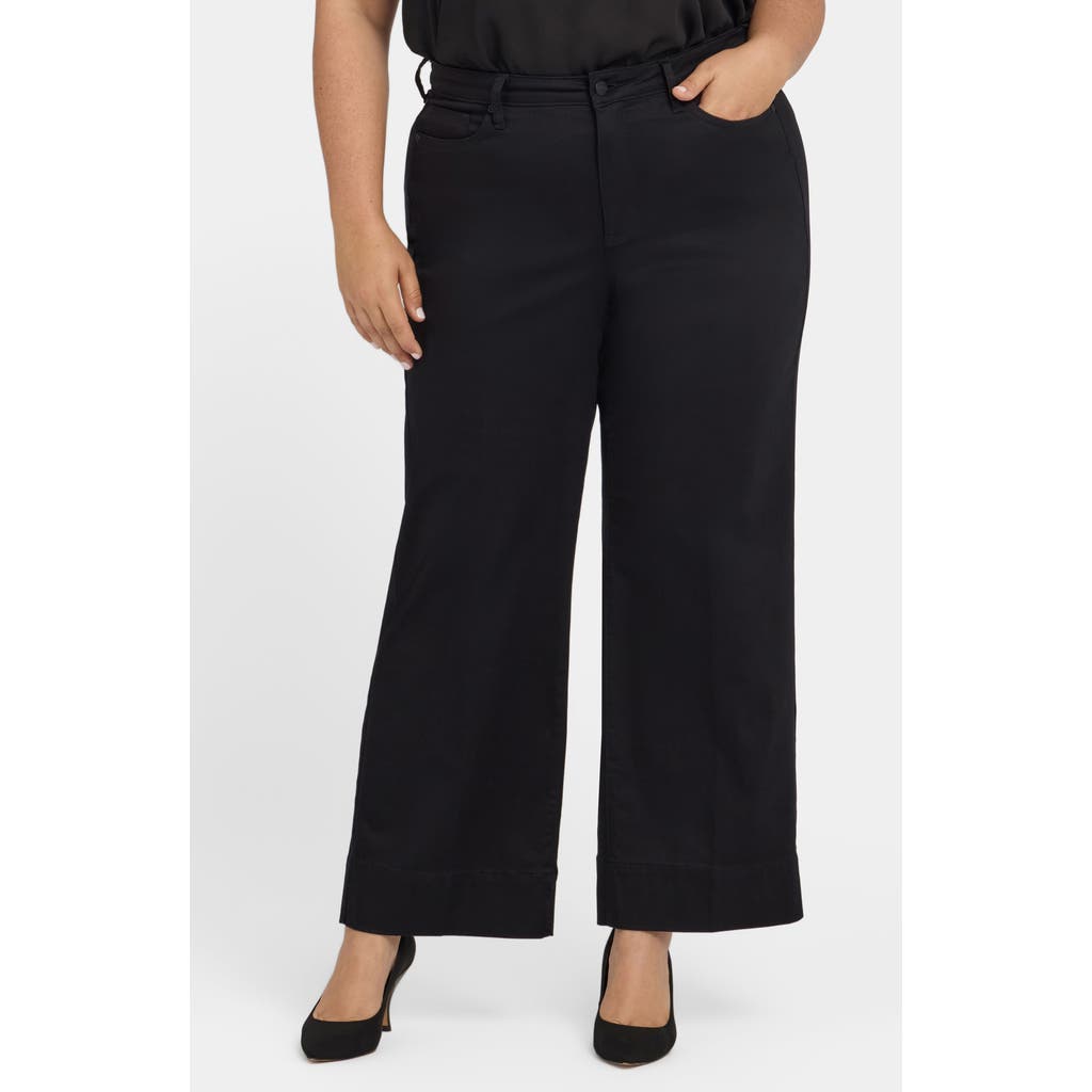 Nydj Teresa Ankle Wide Leg Jeans In Black