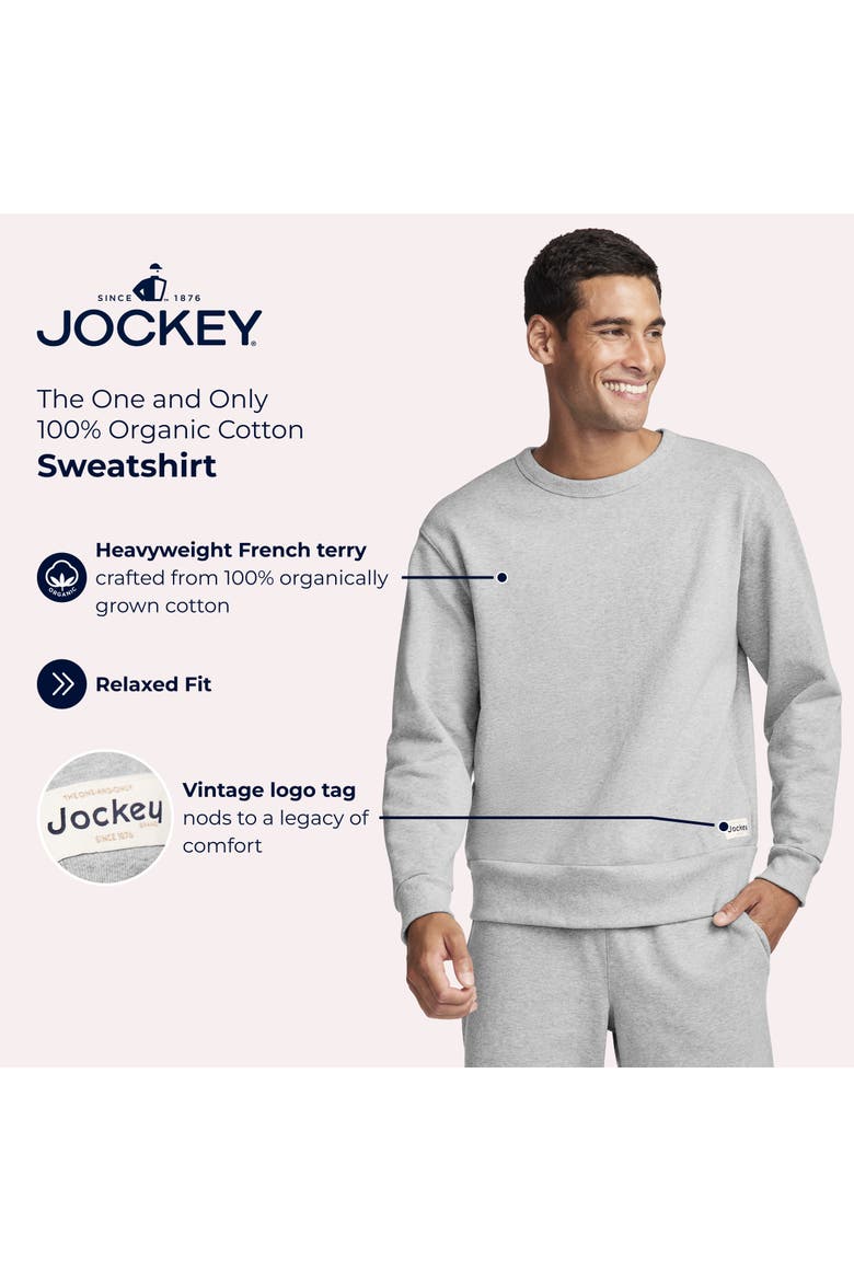 Mens The One and Only 100% Organic Cotton Sweatshirt, Alternate, color, Grey Heather