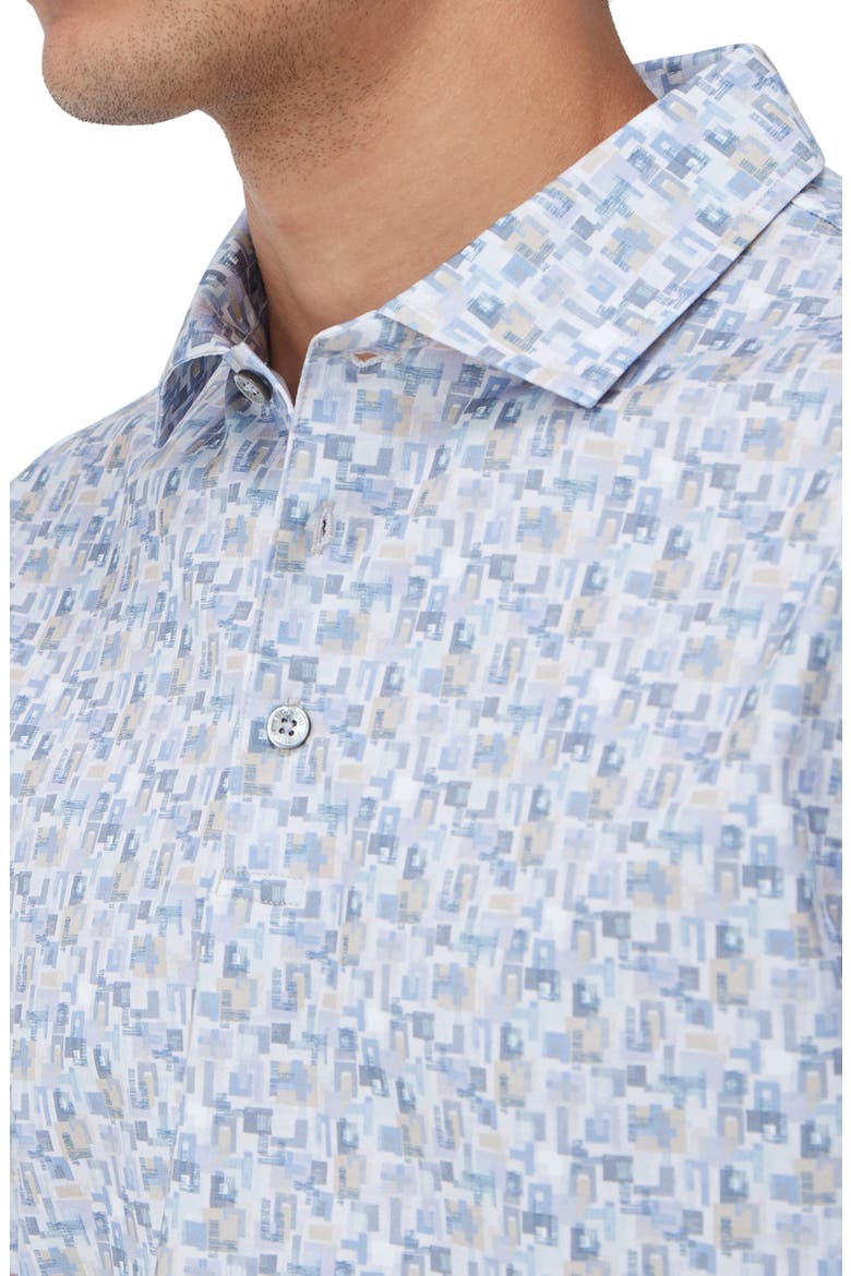 Victor OoohCotton® Abstract Print Polo, Alternate, color, LILAC