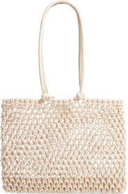 Clare V. Sandy Woven Market Tote