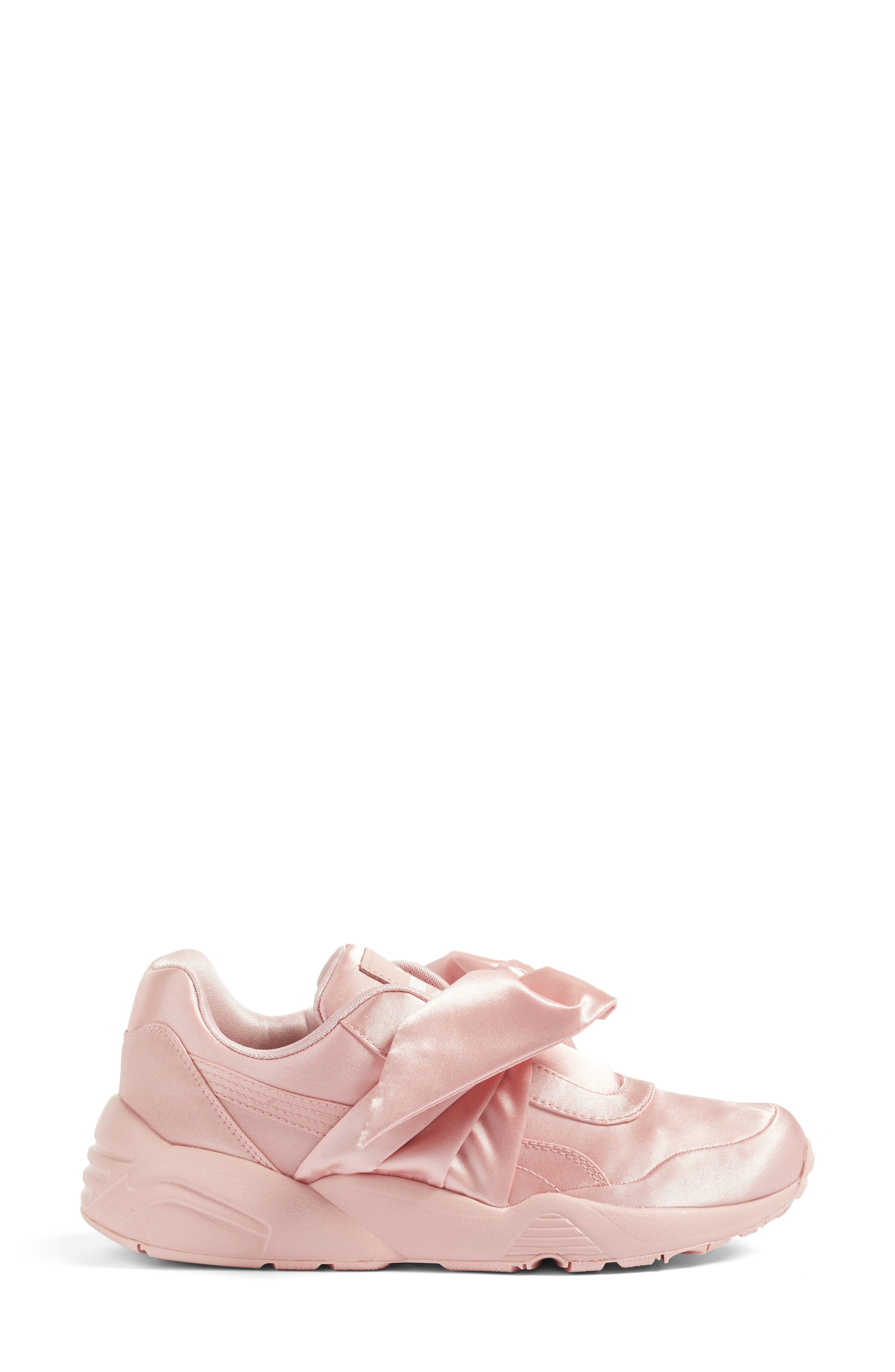 FENTY PUMA by Rihanna Bow Sneaker, Alternate, color, SILVER PINK