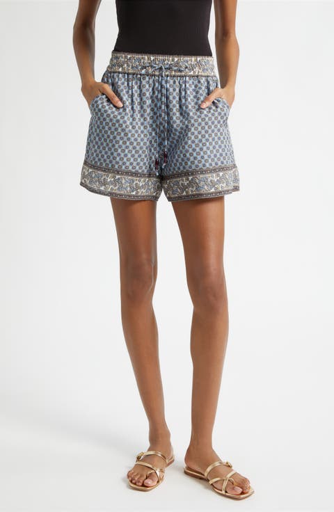 Vilvaldi Mixed Scarf Print Shorts