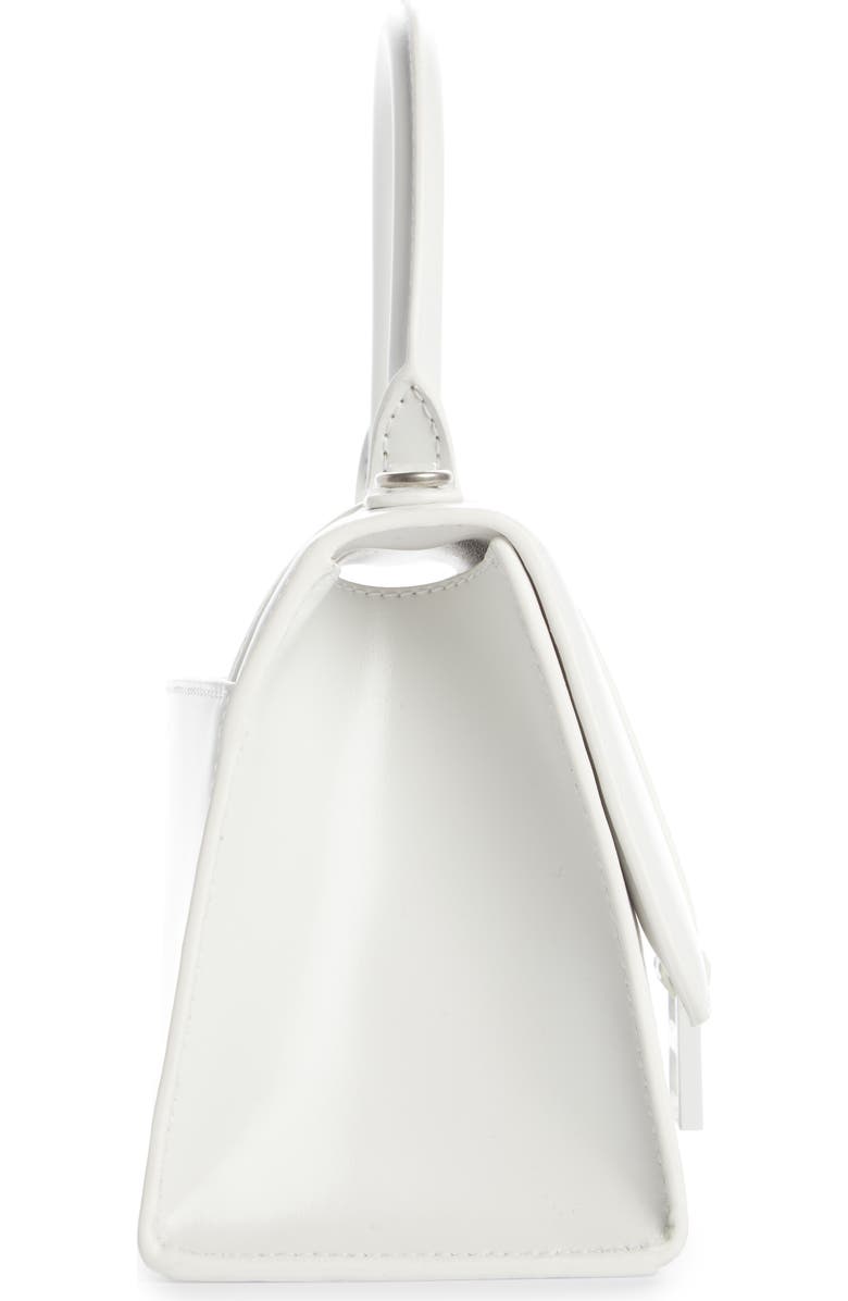 Balenciaga Hourglass Leather Top Handle Bag, Alternate, color,