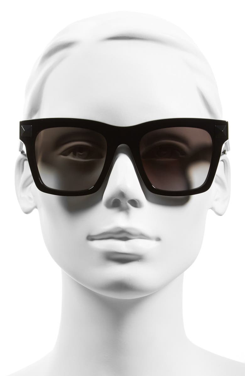 Valentino 'Rockstud' 54mm Sunglasses, Alternate, color, 