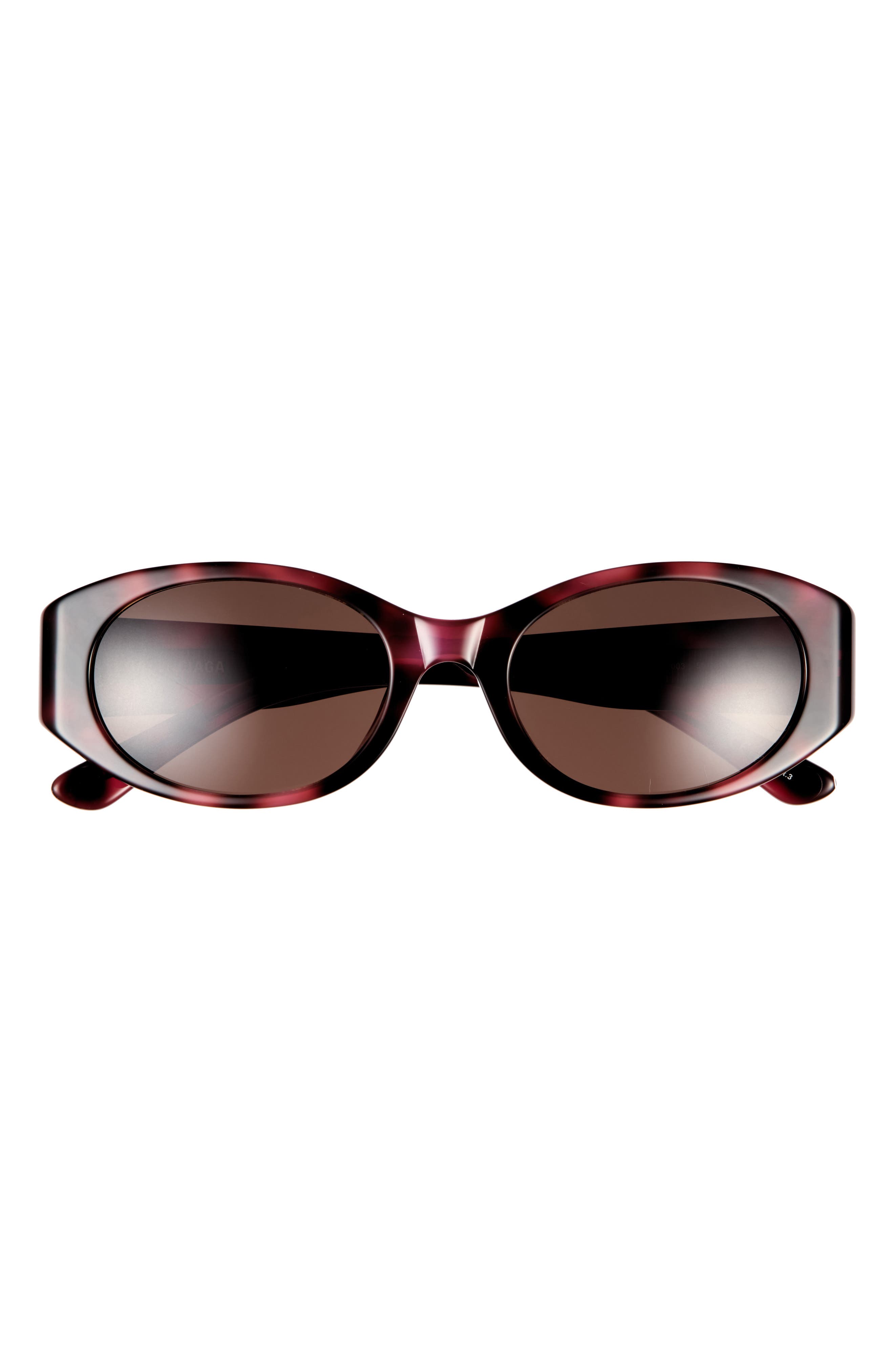 55mm Polarized Oval Sunglasses