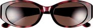Balenciaga 55mm Polarized Oval Sunglasses