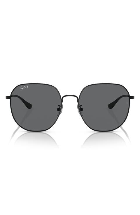 60mm Polarized Round Sunglasses
