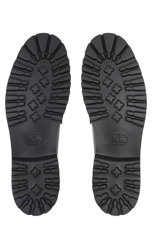 Brooks Brothers Bleecker Lug Sole Penny Loafer In Black