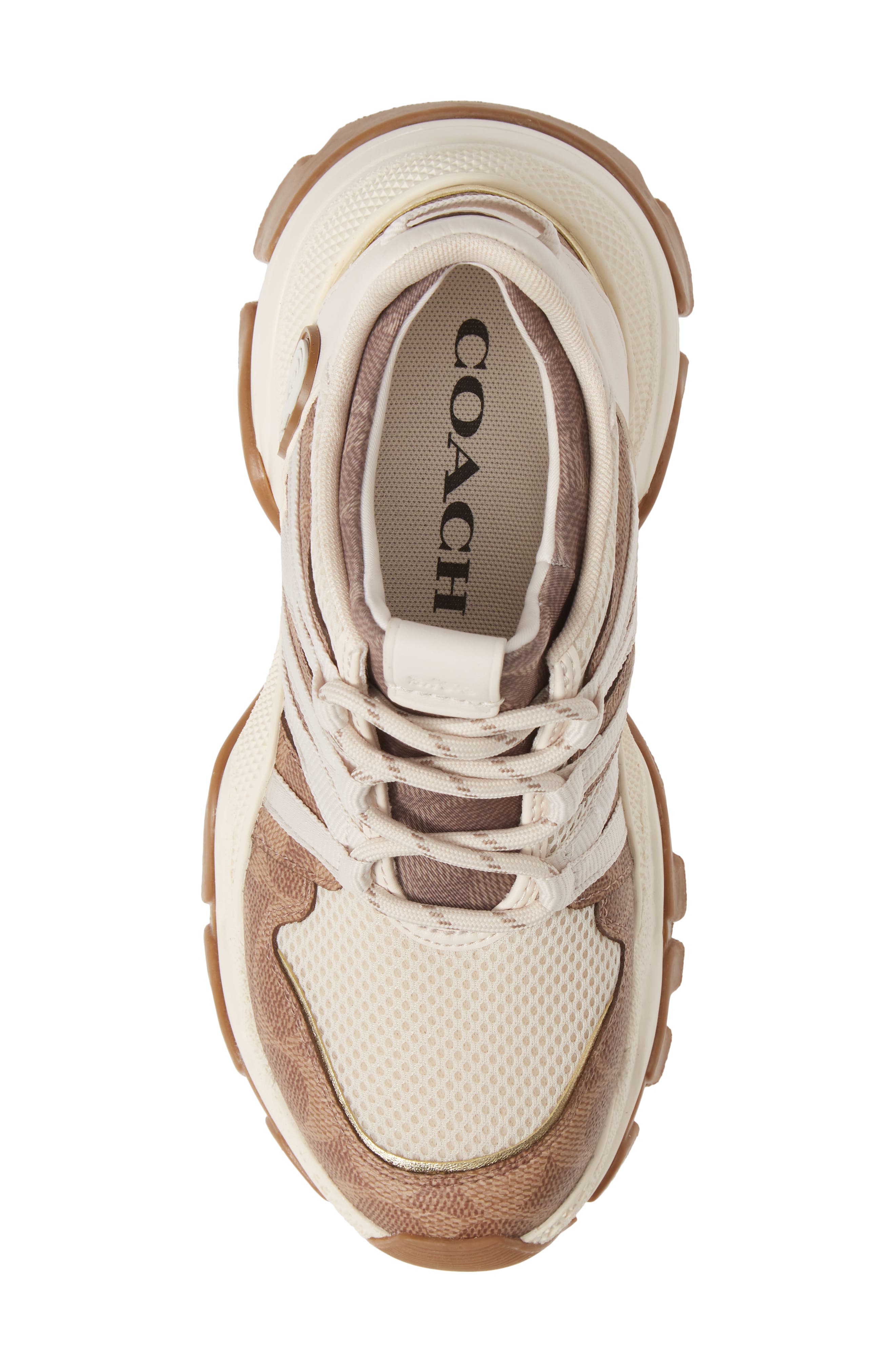 C165 Logo Sneaker, Alternate, color, TAN/ CHALK MULTI