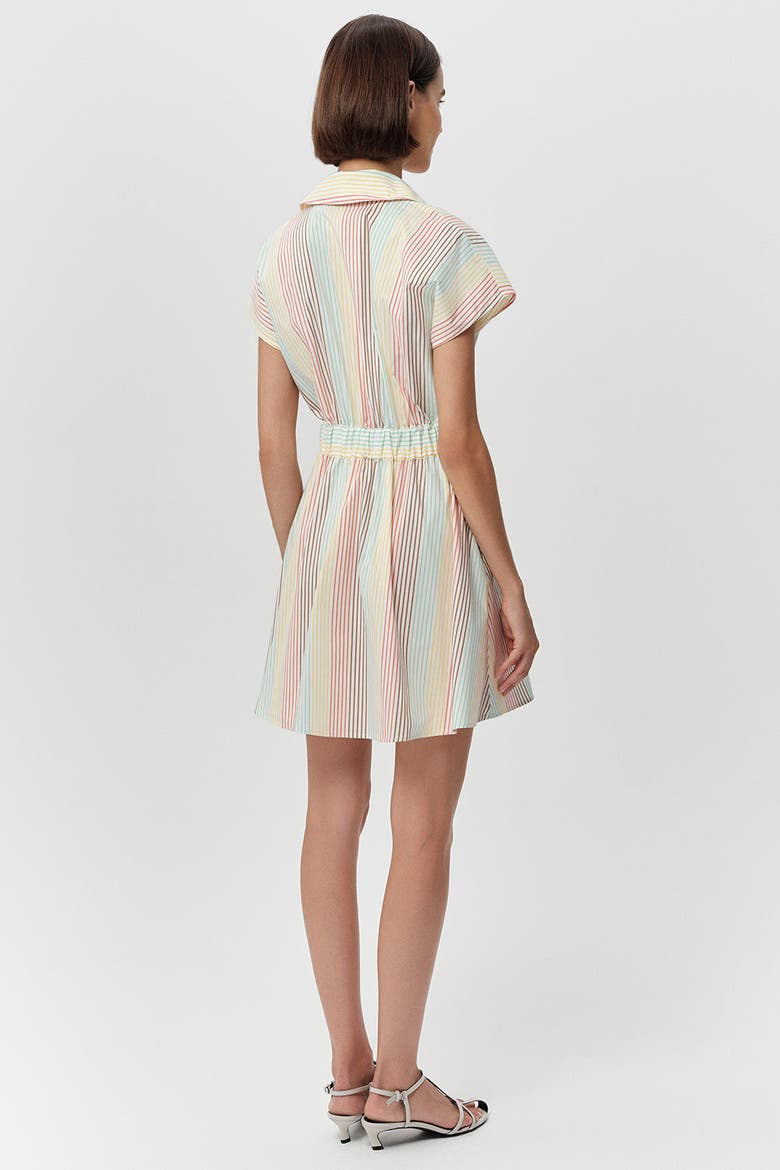 Lulu Zippered Pocketed Belted  Mini Dress, Alternate, color, Multi Color