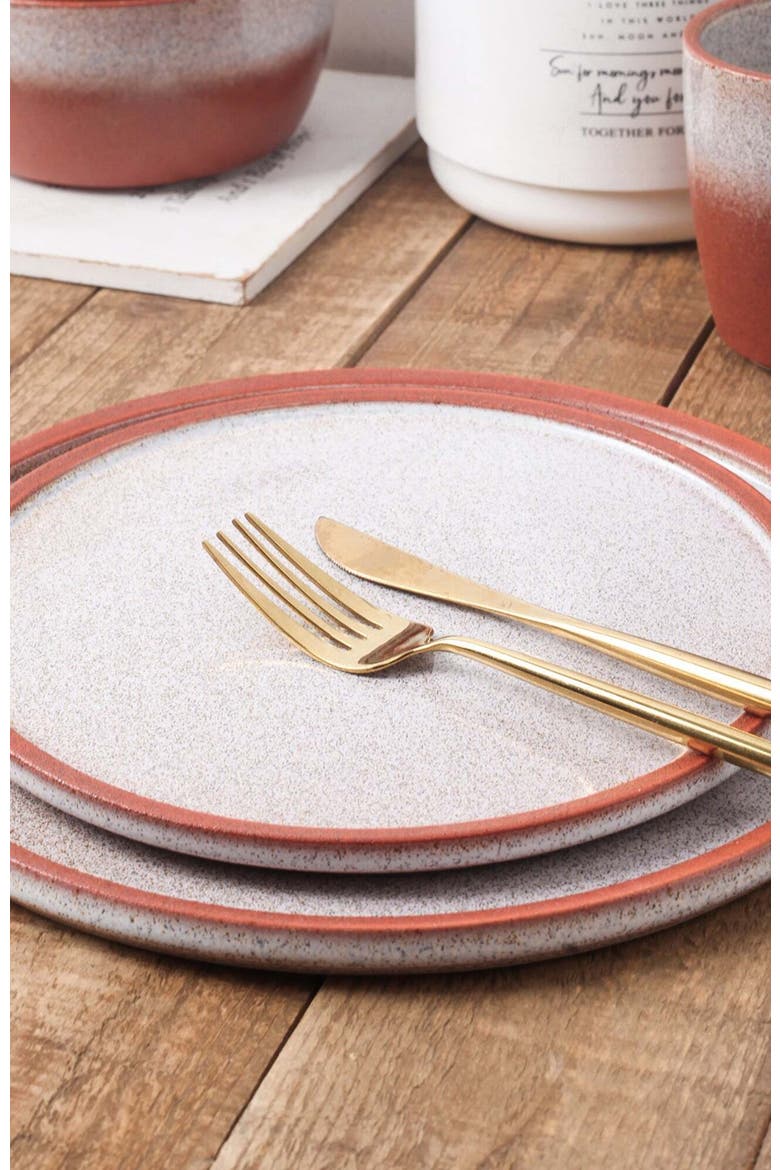 Vince Stoneware 4-Piece Salad Plate Set, Alternate, color, Red