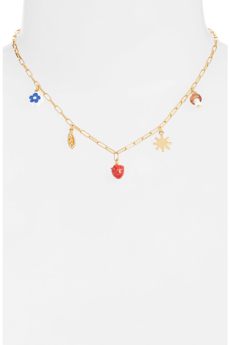 Farmer's Market Charm Necklace, Alternate, color, VINTAGE GOLD