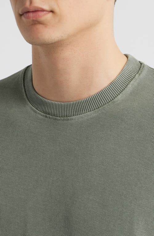 Alex Crane Caza Rib Organic Cotton Sweatshirt In Jade