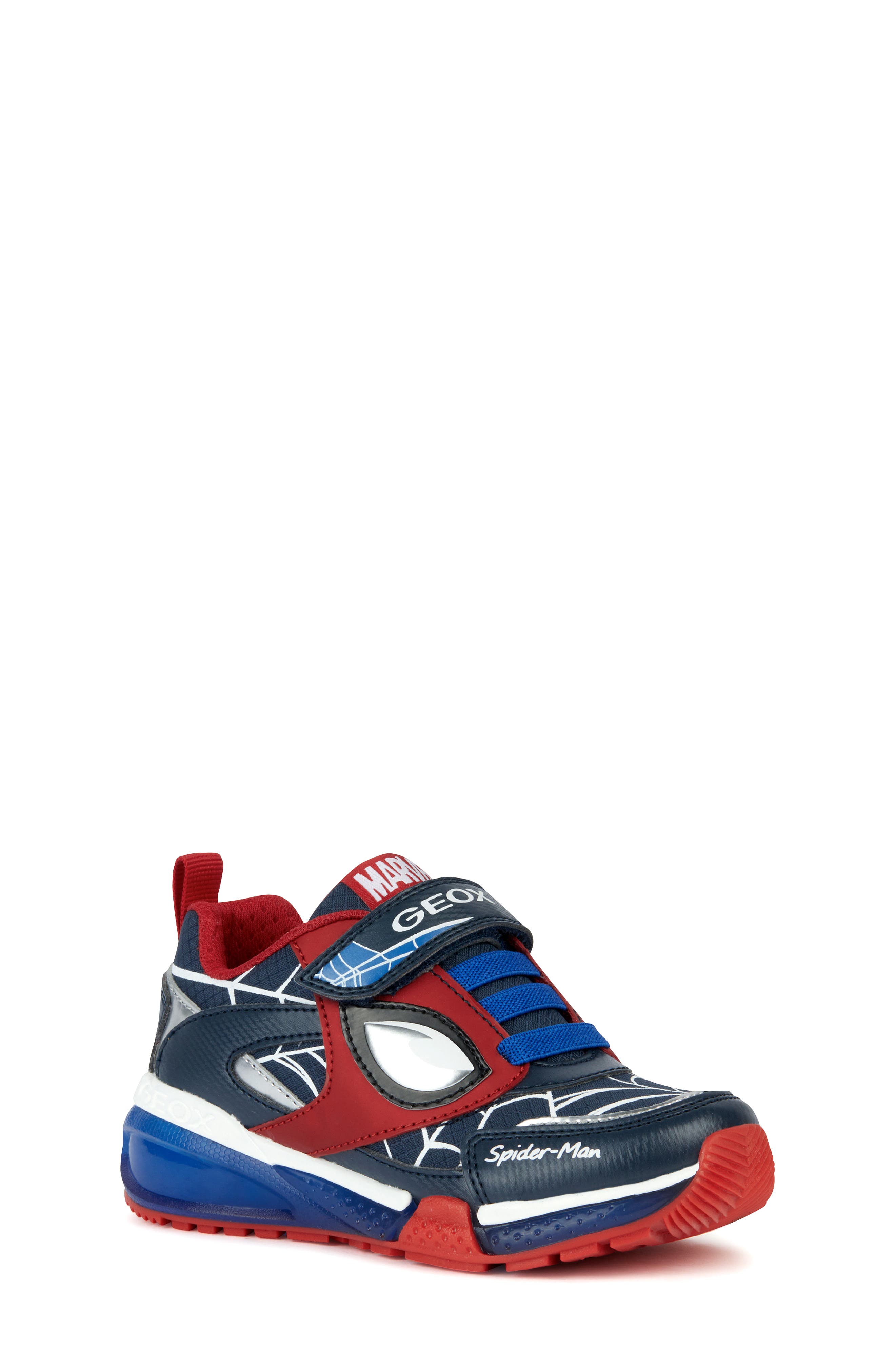 Geox x Marvel Bayonyc Light-Up Sneaker, Main, color, 