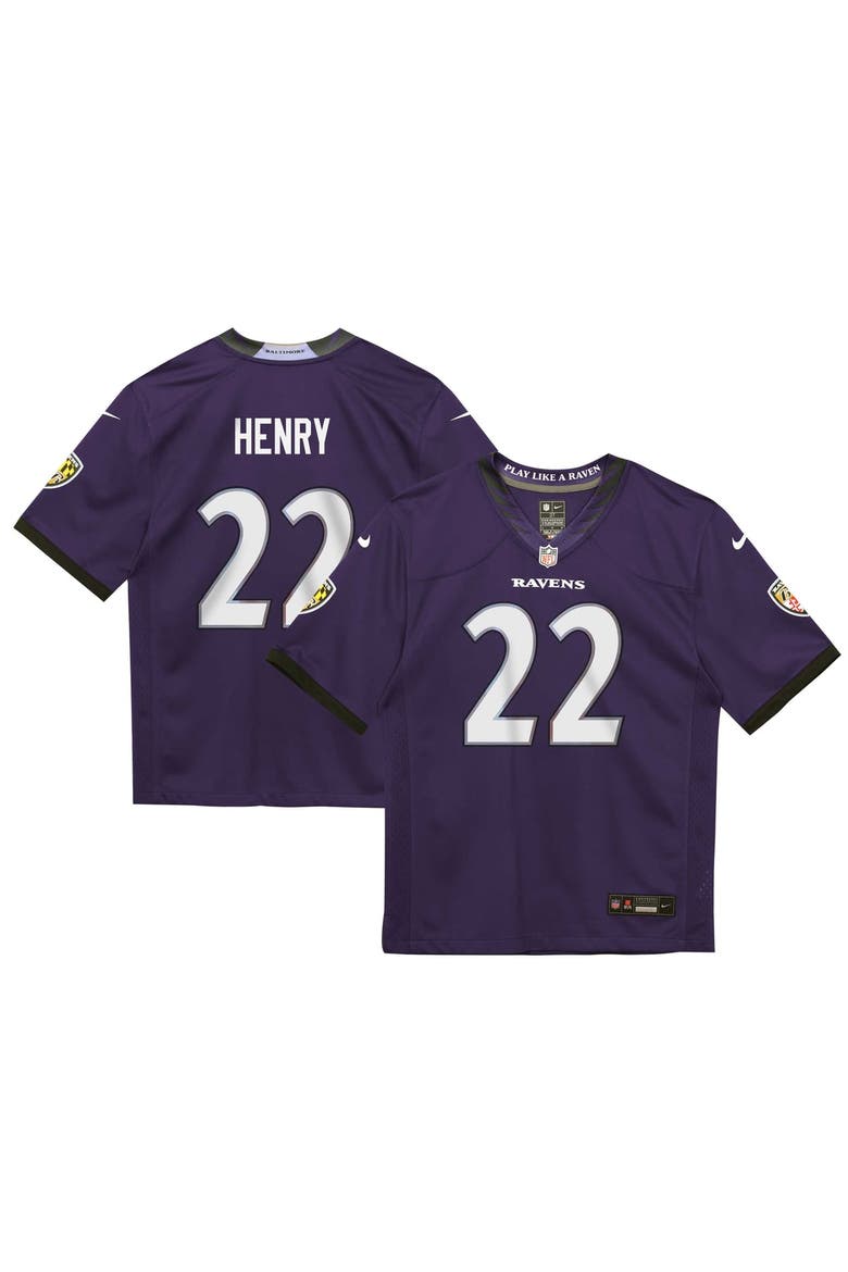 Infant Nike Derrick Henry Purple Baltimore Ravens Team Game Jersey, Main, color, Purple
