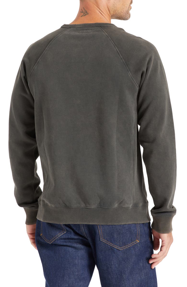 Brixton Men's Cooper Reserve Raglan Crewneck Sweatshirt, Alternate, color, 
