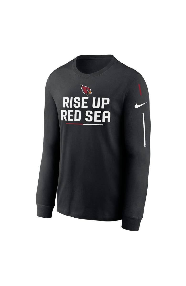Nike Men's Nike Black Arizona Cardinals Team Slogan Long Sleeve T-Shirt, Alternate, color, 