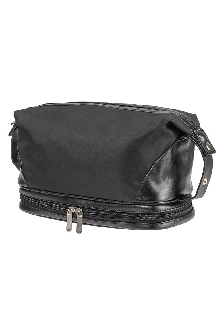Monogram Toiletry Bag, Main, color, BLACK