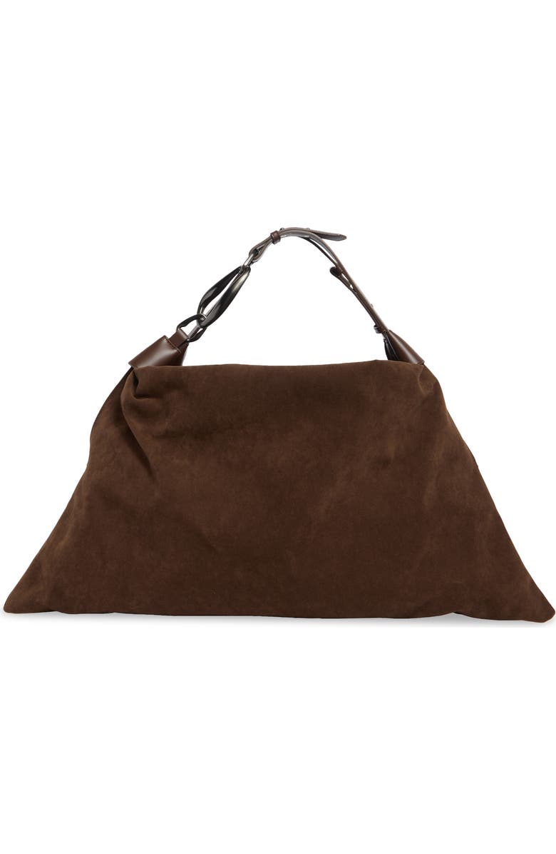 BCBG Hardware Ring Hobo Bag, Main, color, Chocolate