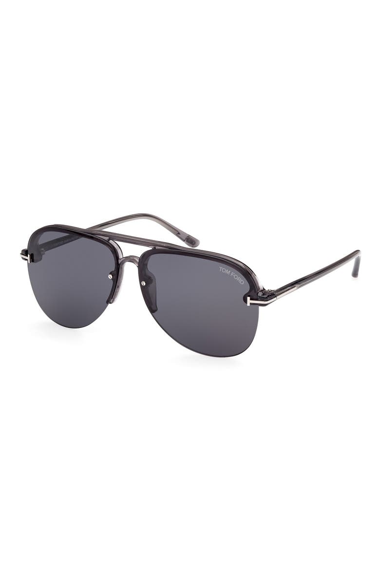 Terry 62mm Oversize Aviator Sunglasses, Alternate, color, GREY/ OTHER / SMOKE