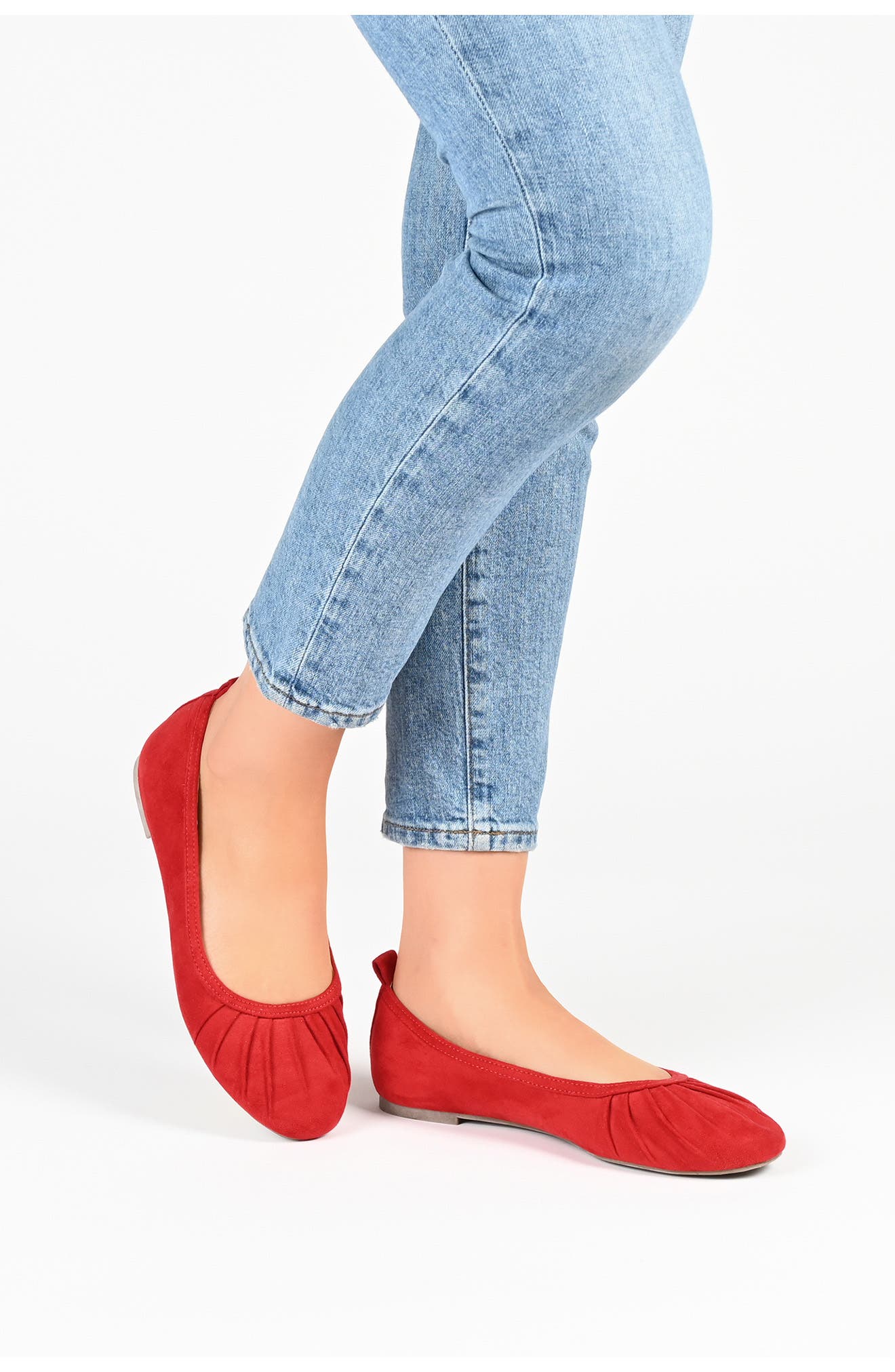 Journee Collection Tannya Flat, Alternate, color, Grey