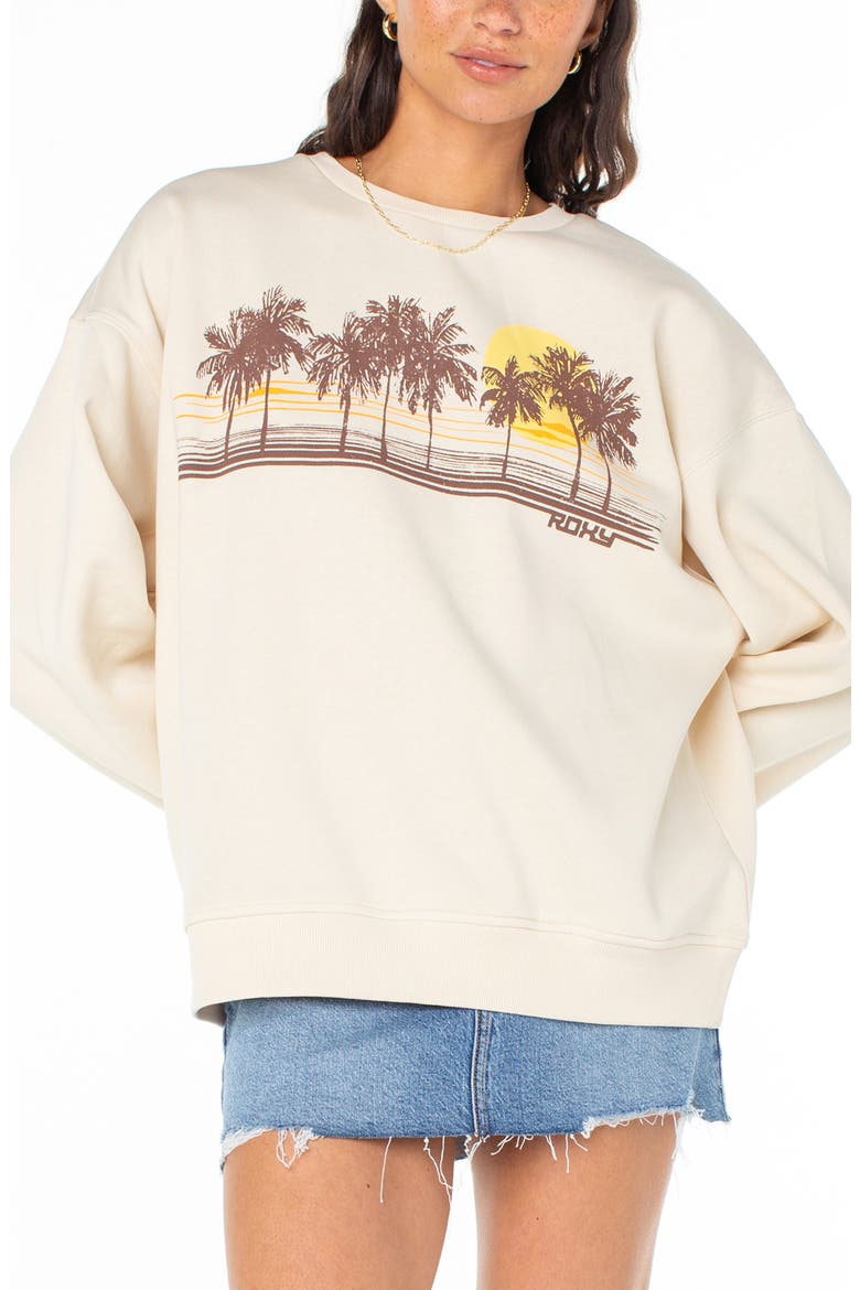 Morning Hike Sweatshirt, Main, color, PARCHMENT