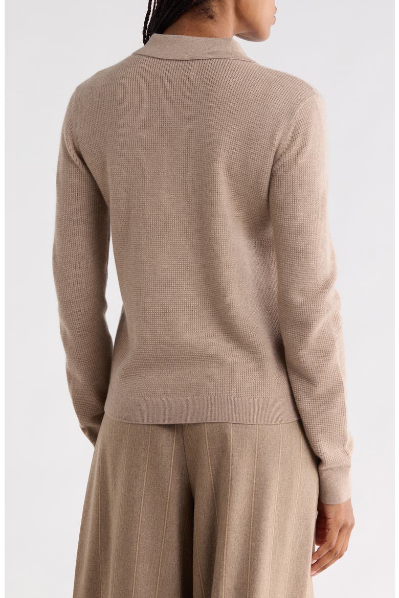 Jorden Thermal Cashmere Polo Sweater, Alternate, color, MINK