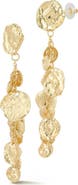 CHLOE AND MADISON Hammered Coin Drop Earrings