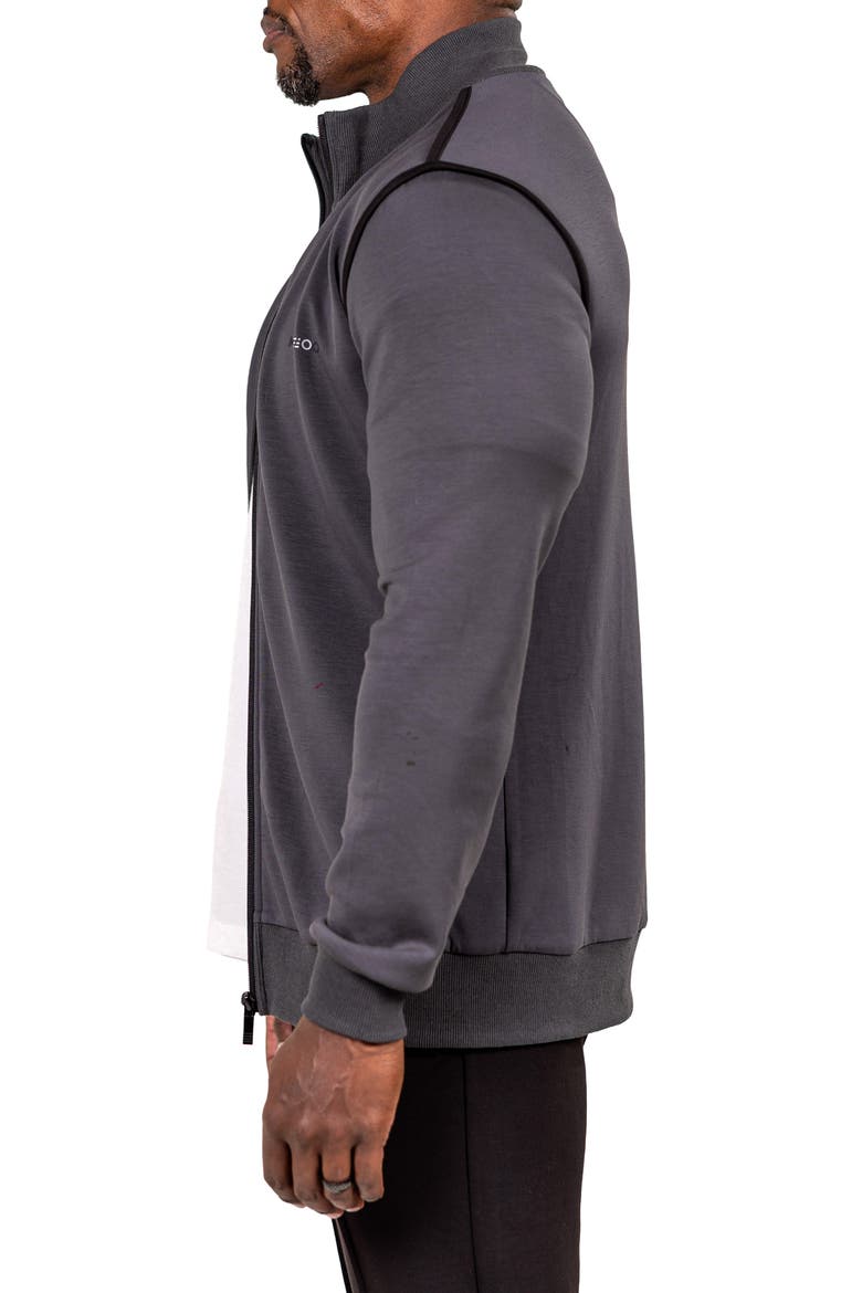 Marthyr Zip Jacket, Alternate, color, BLACK