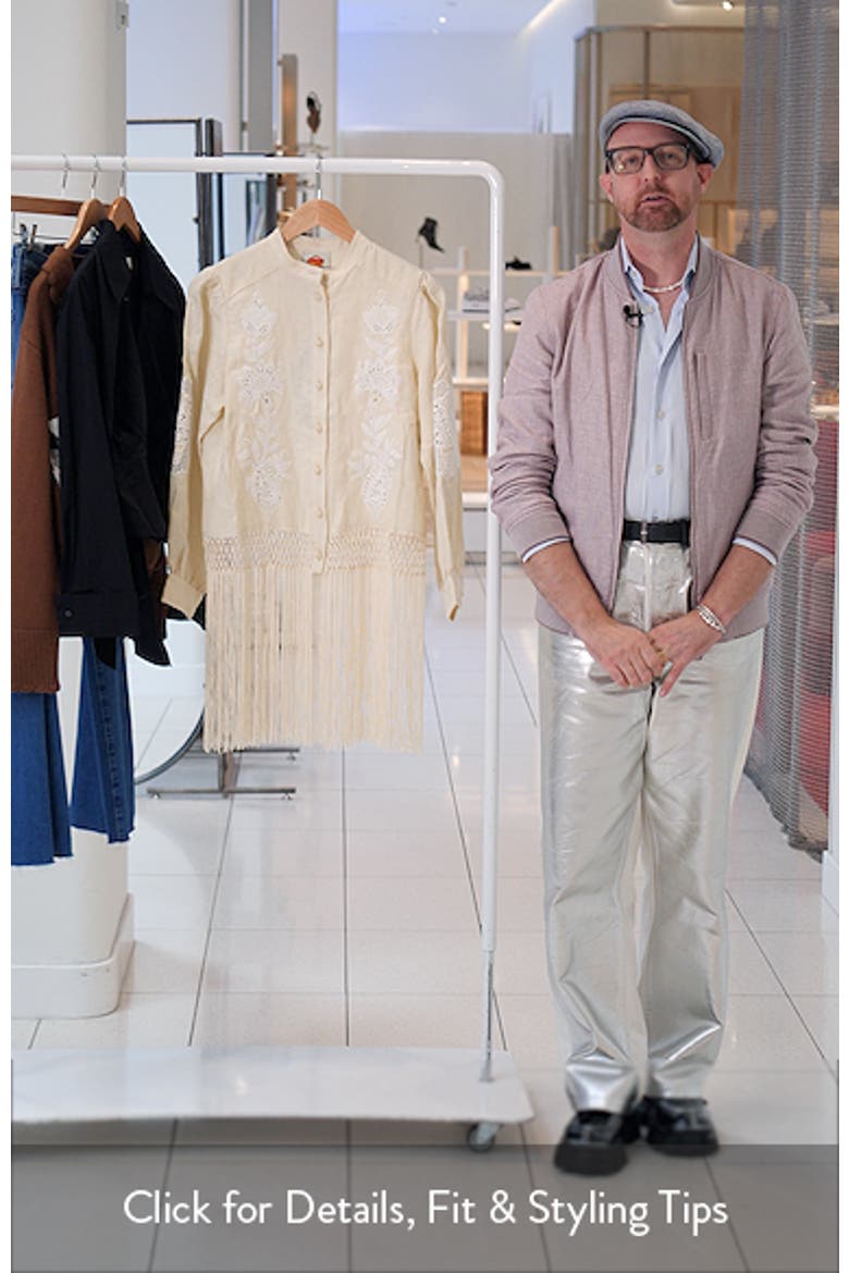 Sand Richilieu Linen Button-Up Shirt video