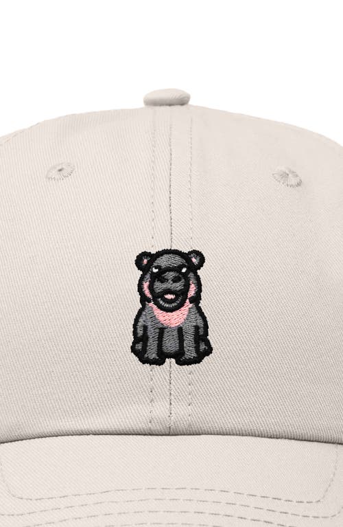 DALIX DALIX HIPPO EMBROIDERED ADJUSTABLE HAT