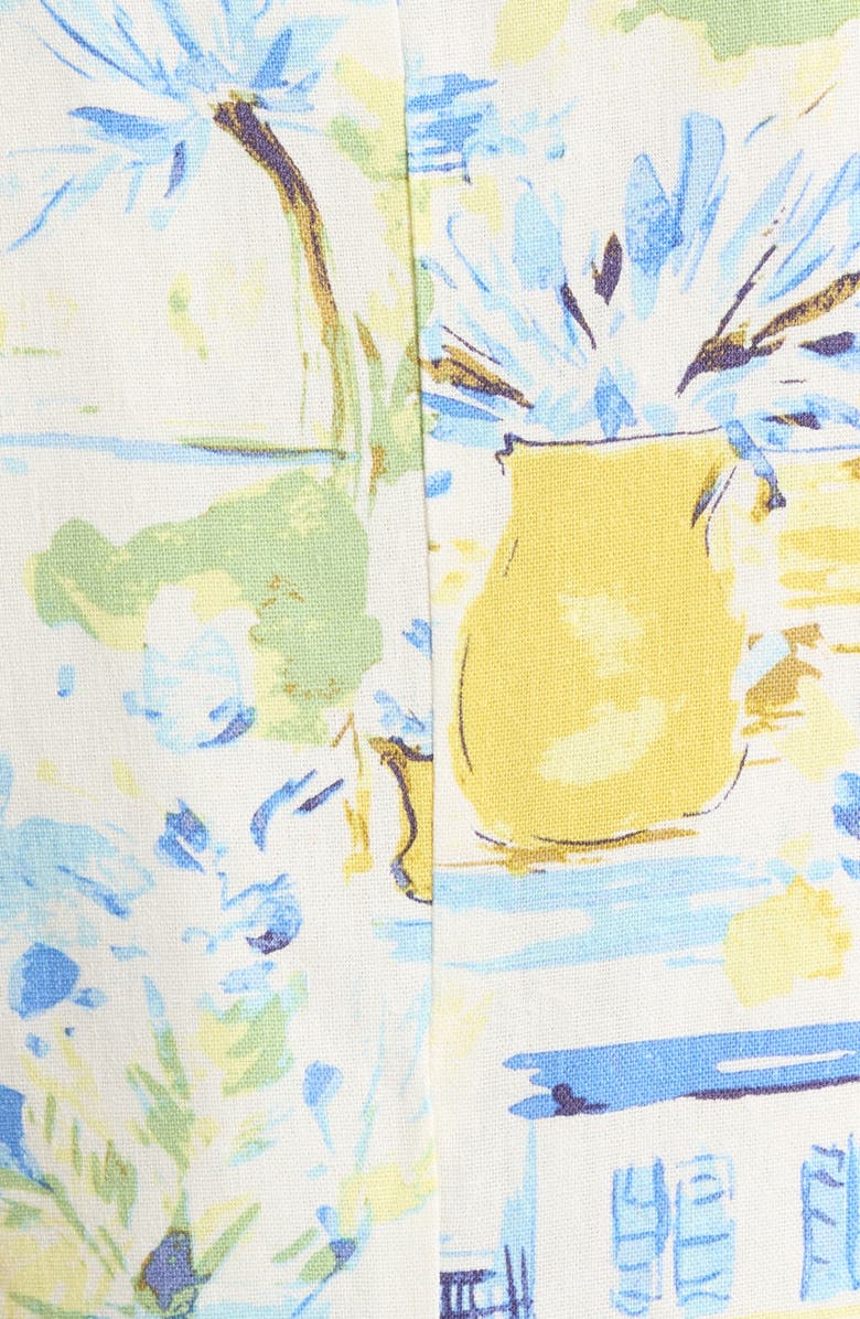 SUGARLIPS Amalfi Coast Kayri Buttoned Crop Top, Alternate, color, 