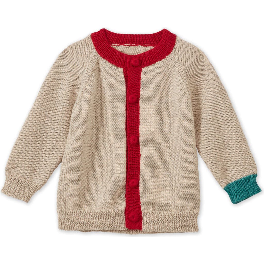Vild House Of Little Baby Alpaca Cardigan, Multi Colour Block In Multicolor