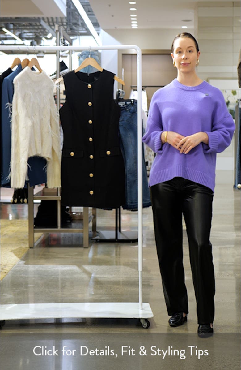 Button Front Sleeveless Minidress, sales video thumbnail