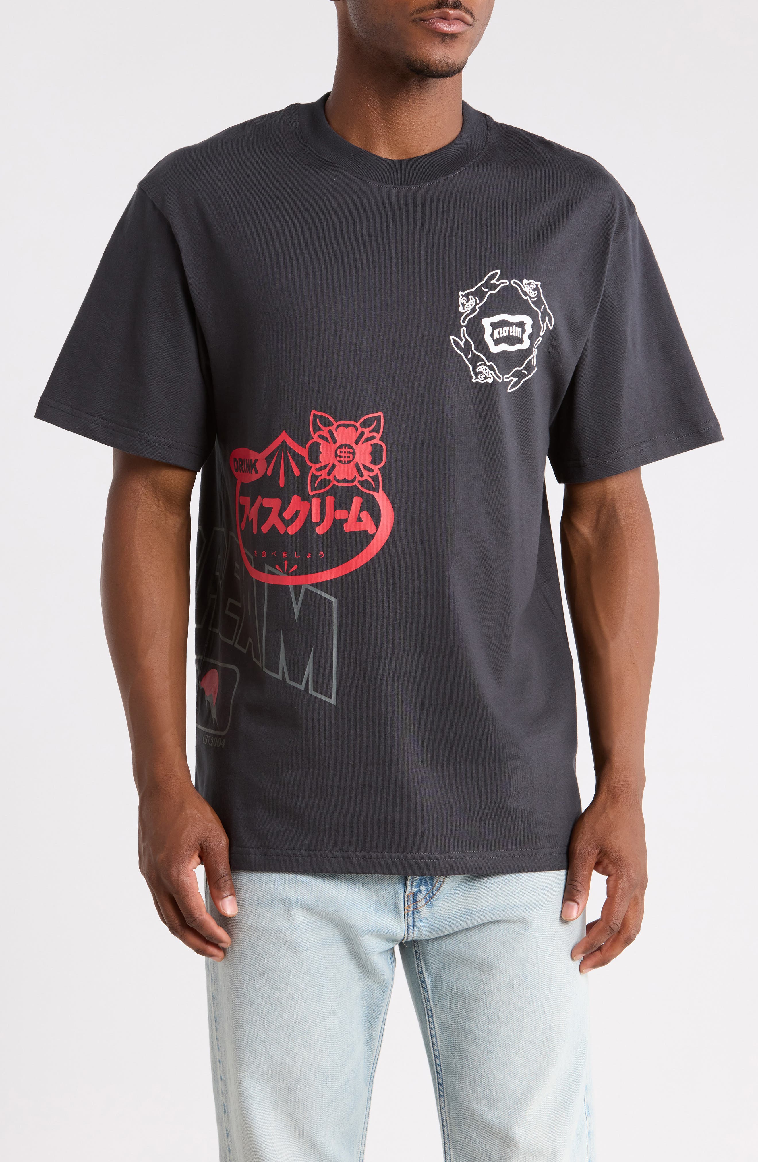Overlay Cotton Jersey Graphic T-Shirt